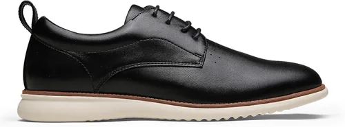 Vista 3 de Jousen Zapatos de vestir para hombre, estilo Oxford, informales, retro, clásicos, cómodos, formales, Derby, de negocios, para hombre