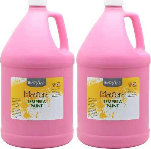 Vista 25 de Handy Art Little Masters - Pintura al témpera, kit de 4 galones, blanco, amarillo, rojo, azul