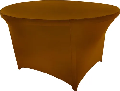 Vista 84 de Mantel de cóctel de elastano redondo de 24 pulgadas x 30 pulgadas de alto, color negro