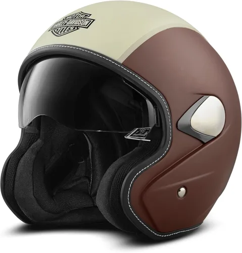Vista 5 de Harley-Davidson Mason's Yard Sun Shield S05 3/4 Casco con visera desplegable - 98177-18VX
