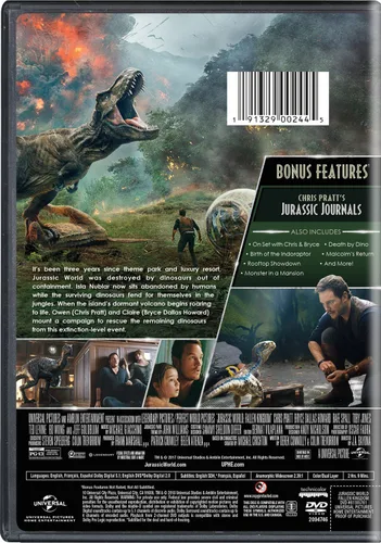 Vista 2 de 17 Jurassic World Fallen Kingdom DVD2018