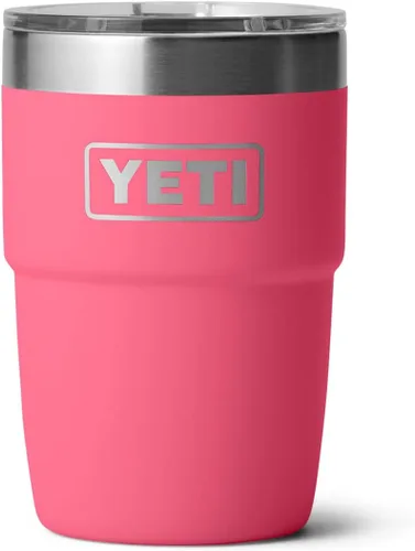 Vista 11 de YETI Rambler Taza de café aislada de 8 onzas con tapa, taza de café apilable de doble pared aislada al vacío, forro de cerámica DuraSip, diseño apto