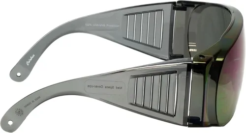 Vista 5 de Calabria 1003 Gafas de seguridad grandes que se ajustan sobre anteojos graduados Fitover para hombres y mujeres, envolventes, tintadas