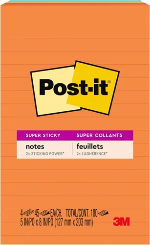 Vista 11 de Post-it papeles adhesivos, 5 x 8 pulgadas, Rio de Janeiro Collection