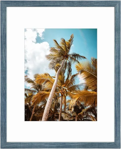 Vista 38 de Frametory, Marco de fotos de 11 x 14 pulgadas con paspartú para fotos de 8 x 10 pulgadas, moldeado ancho de vidrio de alta definición, accesorios