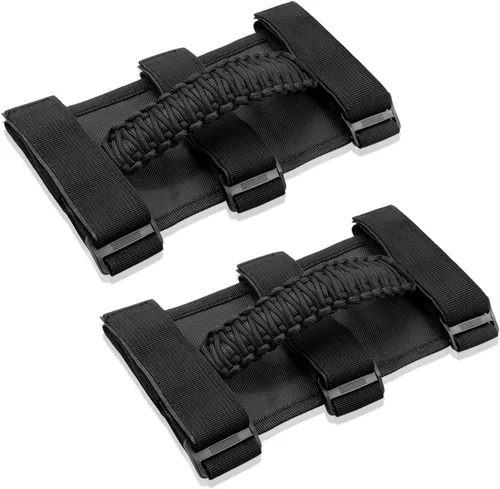 Vista 16 de Accesorios para Jeep Wrangler, barra antivuelco, mango de agarre con moldura para manija compatible con Jeep Wrangler YJ TJ JK JKU JL JLU 1955-2023