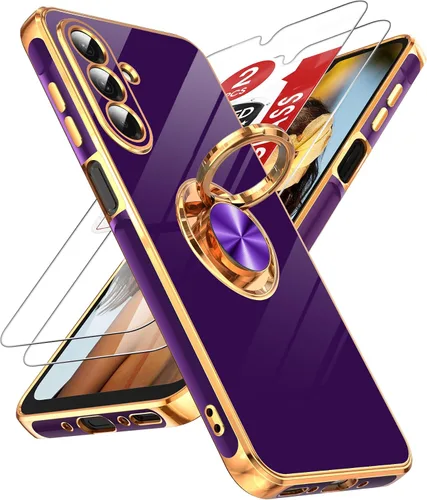 Vista 74 de LeYi Funda para iPhone XR: con Protector de Pantalla de Vidrio Templado [Paquete de 2] Soporte de Anillo Giratorio de 360°, Soporte Magnético