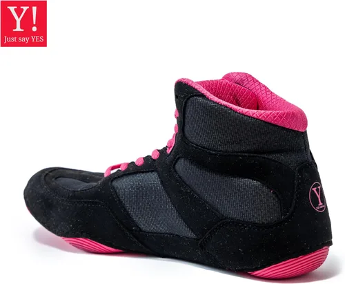 Vista 8 de Yes! Athletics Defiant2 - Zapatos de lucha libre para mujer, suela de goma 100% antideslizante, zapatos de boxeo ligeros para mujer, MMA duraderos