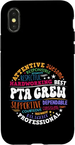 Vista 5 de iPhone XR Parents Teacher Association Team Supporter PTA Crew Case