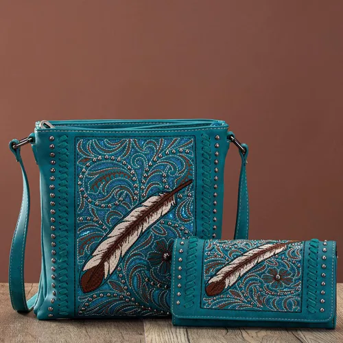 Vista 2 de Montana West Western Purse - Bolso cruzado para mujer, bolso de hombro