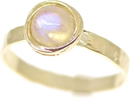 Vista 17 de Anillo de oro de piedras preciosas, anillo de piedra chapada en oro de 14 quilates, anillo de piedra apilable, anillo de oro de piedra pequeña