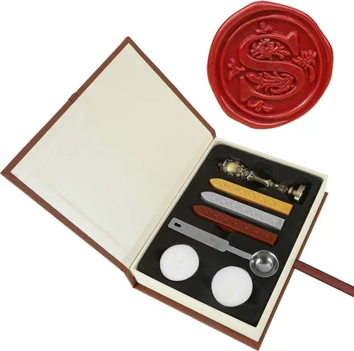 Vista 7 de Yoption Classic timbre para estampar en cera, 26 letras de la A a la Z, retro, s