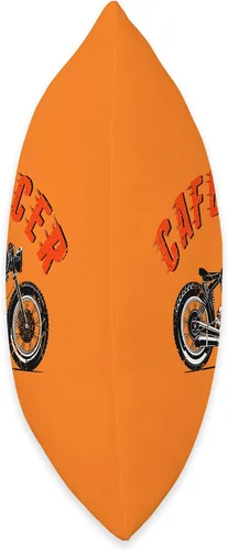 Vista 2 de American Cafe Racer Motorcycle Apparel and Merch Cafe Racer Biker Men Women Adult Teens Boys Girls Kids Youth Throw Pillow, 16x16, Multicolor