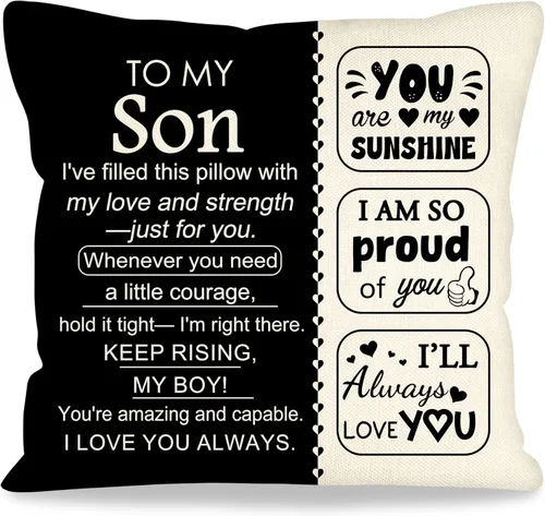 Vista 8 de Fundas de almohada decorativas de 18 x 18 pulgadas con ideas de regalos para familiares y amigos, regalos después de una cirugía, regalo