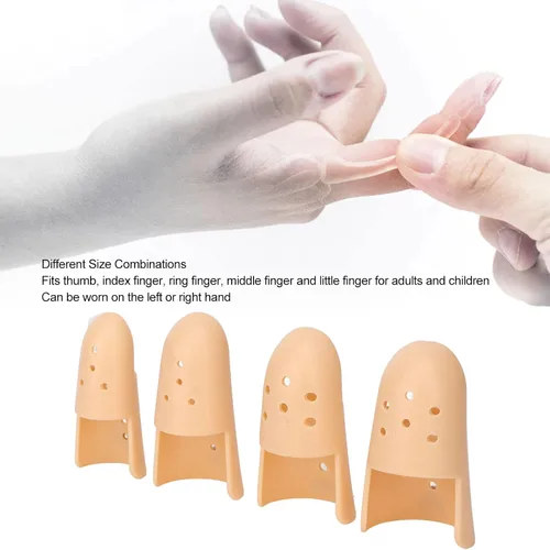Vista 2 de 4 tamaños de mazo para dedos, férula para el pulgar, soporte estabilizador, protectores transpirables para aliviar heridas, artritis, esguinces