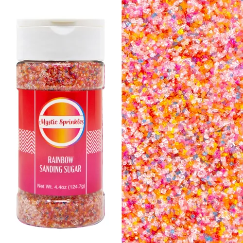 Vista 18 de Mystic Sprinkles Botellas de azúcar de lijado de 4 onzas (ámbar - Azúcar de lija naranja 4 onzas)