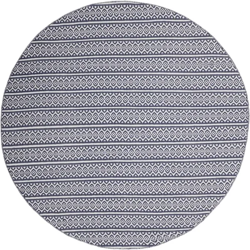 Vista 4 de Safavieh Montauk Collection MTK341A - Alfombra hecha a mano de algodón marfil y gris