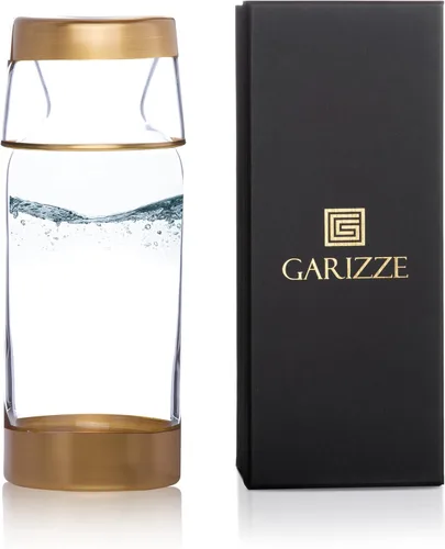 Vista 10 de GARIZZE Juego de jarra de agua y vidrio para dormitorio, juego de jarra de noche y vidrio, decantador de enjuague bucal para baño, jarra de agua
