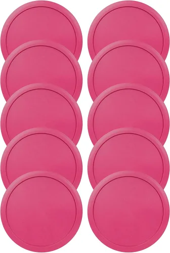 Vista 13 de Tapas de repuesto que se ajustan a los tazones de recipientes de vidrio Pyrex para almacenamiento de alimentos de 4 tazas, tapas redondas