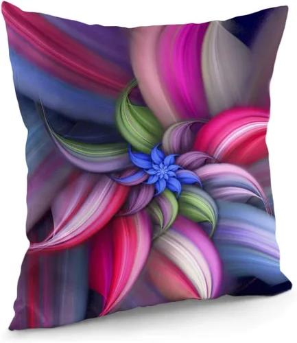 Vista 2 de Beauty Collector Funda de cojín decorativa cuadrada con diseño floral, funda de almohada, decoración del hogar para sofá, cama, silla