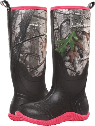 Vista 5 de Hisea - Botas de caza impermeables con aislamiento de media pantorrilla para mujer