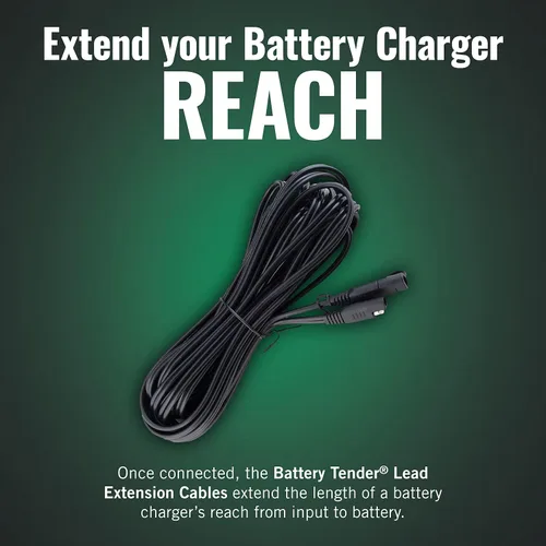 Vista 3 de Battery Tender Cable de extensión SAE de 12 pies – Diseñado para su uso con cargadores Battery Tender – Enchufes de conexión rápida para una fácil