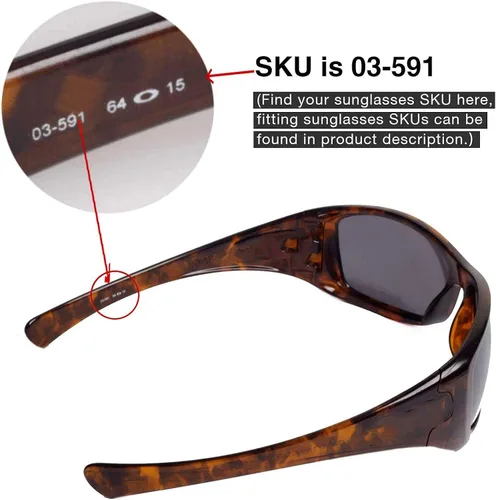 Vista 5 de Walleva - Lentes de repuesto para gafas de sol Oakley Hijinx 20 opciones disponibles