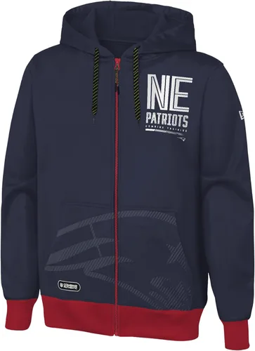 Vista 23 de Outerstuff NFL - Sudadera con capucha para hombre con cremallera completa en colores del