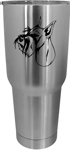 Vista 483 de Cairn Terrier - Vaso grabado con temática de perro, 30 onzas