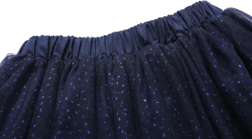 Vista 3 de Bonny Billy Falda clásica con tutú brillante de tul para niñas