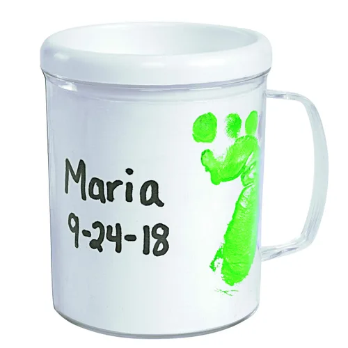 Vista 4 de Colorations Diseña tus propias tazas, gran proyecto de manualidades para niños, crea un recuerdo, 12 tazas, regalo ideal para el día de la madre