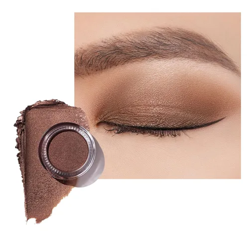 Vista 35 de Oulac Sombra de ojos en crema blanca brillante Iluminador a prueba de agua y sombra de ojos con purpurina de larga duración, color natural