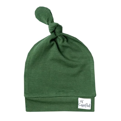 Vista 32 de Copper Pearl - gorro de bebé con nudo superior elástico suave