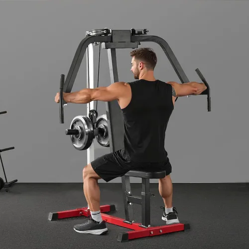 Vista 8 de VEVOR, máquina de apertura de pecho, máquina especializada para tren superior para gimnasio en casa, apertura ajustable y máquina de deltoides