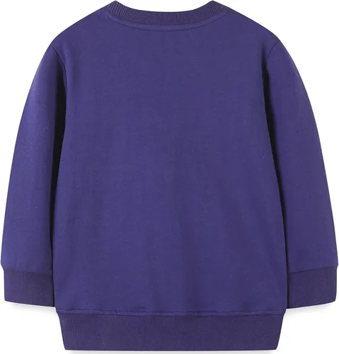Vista 42 de Sudaderas para niñas pequeñas, cuello redondo, sin botones, de manga larga, para invierno, casual, ropa 2T-7T, Dinosaurio