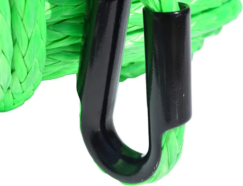 Vista 2 de Cable de cabrestante sintético de 1/2 pulgada UHMWPE Extensión de cuerda de cabrestante UHMWPE Cuerdas de remolque (1/2 "* 150 pies, verde)