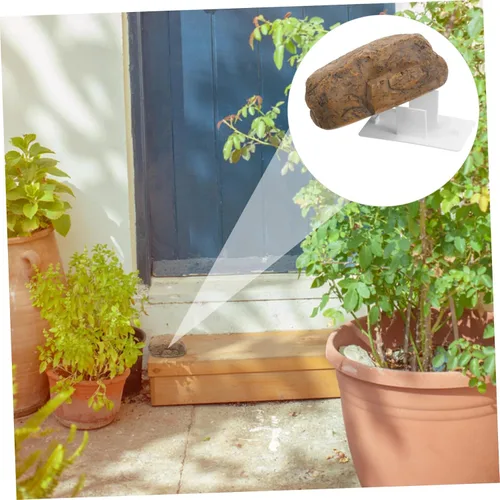 Vista 6 de jojofuny Hidden Key Holder outside Fake Rock for Key Hider Large Outdoor Storage