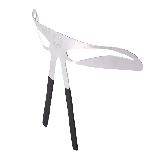 Vista 4 de Regla de cejas, plantilla de cejas, medida de cejas, regla de extensión de equilibrio, plantilla de forma de ceja, plantilla clásica de bricolaje