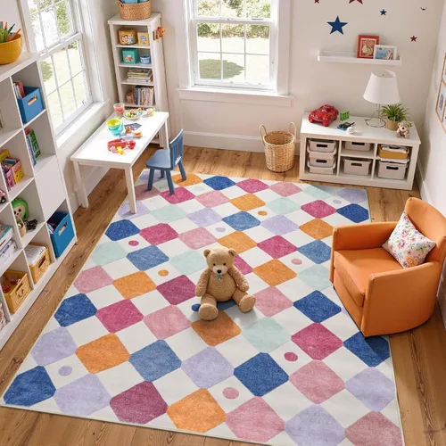 Vista 60 de jinchan Alfombra a rayas de 2 x 3 para entrada, alfombra de cocina, tapete pequeño, antideslizante, ligero, de bajo perfil, decoración para entrada