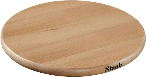 Vista 6 de Staub 40511 – 078 – 0 Accesorios – Salvamanteles magnéticos de madera 6.5 x 6.5 x 0.8 in