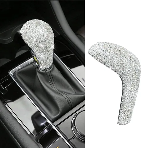 Vista 10 de Tapones para pomos de aire acondicionado, compatibles con Mazda 3 (2014-2018), cristal, decoración