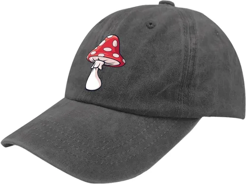 Vista 2 de devor Sombreros de papá con forma de hongo para mujer, divertidos sombreros de mezclilla ajustables