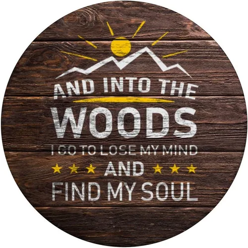 Vista 5 de Into The Woods I Go Wood Design Adventure Hiker Gift - PopSockets Grip and Stand for Phones and Tablets
