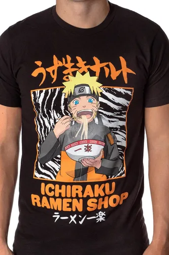 Vista 4 de Naruto Shippuden - Camiseta de anime para hombre Ichiraku Ramen Shop