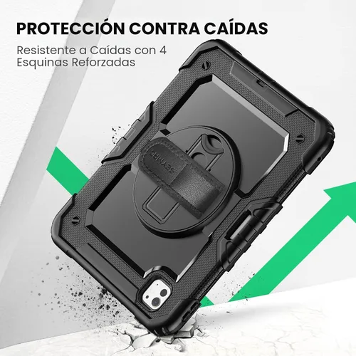 Vista 7 de SEYMAC para iPad Pro de 11 pulgadas Funda M5 2025/M4 2024, Funda Protectora Resistente a Prueba de Golpes con Protector de Pantalla, Soporte