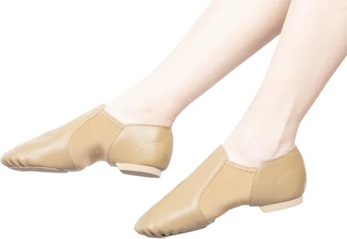 Vista 6 de Zapatos de baile de jazz de cuero de vaca 100% para mujereshombres