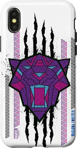 Vista 5 de Funda para iPhone 16 Marvel Black Panther: Wakanda Forever Tribal Logo Panther