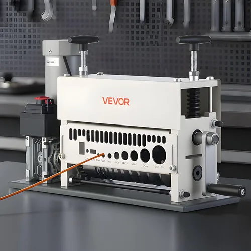 Vista 8 de VEVOR Máquina Pelacables Eléctrica, 0.06-1.57 pulgadas, Pelacables Automático de Cable de Cobre de 11 Canales, Herramienta Pelacables de 370W
