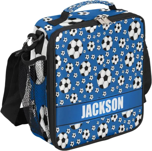 Vista 10 de Bolsa de almuerzo personalizada para niñas, niños, adolescentes, hombres y mujeres, regalo personalizado, bolsa de almuerzo de voleibol, color dorado
