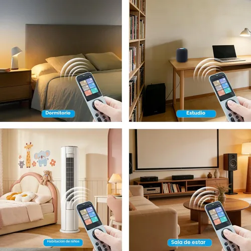Vista 4 de SofaBaton Control remoto universal X2 con pantalla táctil y concentrador, control remoto inteligente todo en uno con base de carga y aplicación